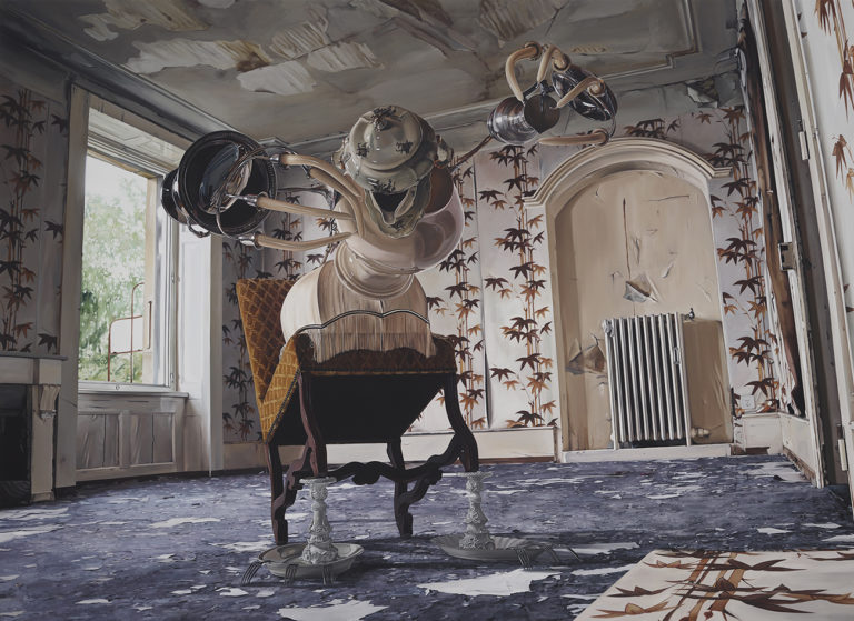 Till Rabus, Apartment creature n°1, 2017, huile sur toile, 220x300cm